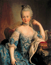 Marie Antoinette (née en 1755 à Vienne, guillotinée à Paris en 1793).