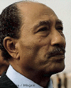 Le président égyptien Anouar El-Sadate