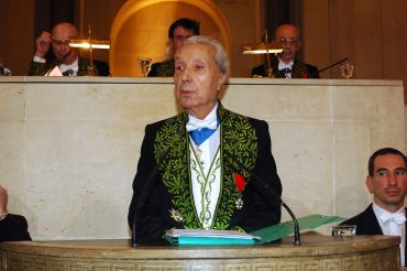 Marc Fumaroli de l’Académie française sous la Coupole le 24 novembre 2006