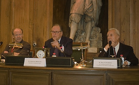 Jean Rossier, Gabriel de Broglie et Marc Fumaroli