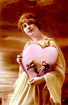Carte de la Saint-Valentin, vers 1910.