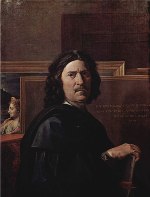 Self-Portrait by Nicolas Poussin, Louvre Museum
