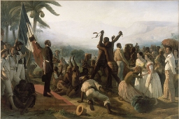 L’abolition de l’esclavage dans les colonies françaises en 1848, Auguste François Biard ( 1798-1882 )