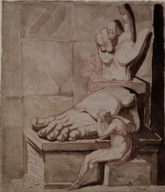 Johann Heinich Füssli (1741-1825), Le Désespoir de l’artiste devant la grandeur des ruines antiques