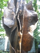 La flamme de la Liberté , sculpture de Jean Cardot, à la Fonderie d’art de Coubertin,  9 juin 2008, détails