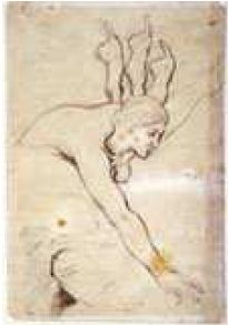 Ingres, Le Martyre de saint Symphorien d’après le modello de 1827 La mère (nue, avec quatre bras gauches)
