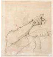 Le Martyre de saint Symphorien, 1834, Le préteur, (à mi-corps, avec reprise du bras droit)