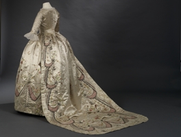 Robe parée : robe et jupe,  1780-1790