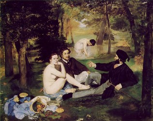 Le déjeuner sur l’herbe, Edouard Manet 1862-1863