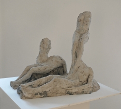 Sculpture d’Agnès Bracquemenond, Homo Ex Limo, 2008, bronze, fonte Clementi, Meudon, 78x59x62 cm