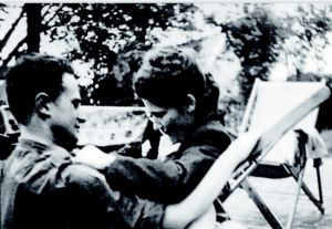 Simone et Antoine, au printemps 1946 © D.R