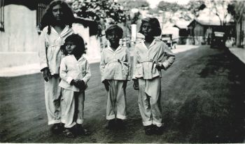 Milou, Simone, Jean et Denise en 1932, © D.R