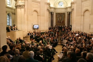 Séance publique annuelle de l’Académie des beaux-arts, Coupole de l’Institut de France, 18 novembre 2009