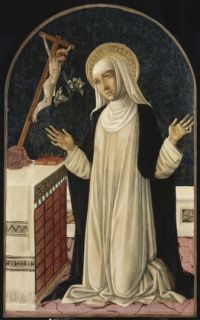 Sainte Catherine de Sienne recevant les stigmates du Crucifix