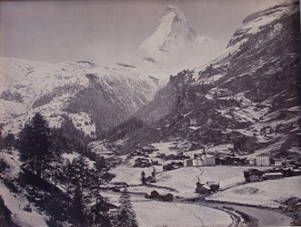 Vue Suisse. Zermat et le Mont Cervin entre 1963 et 1865 d’Adolphe Braun (1812-1877)