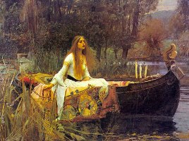 The lady of Shalott, 1888, huile sur toile