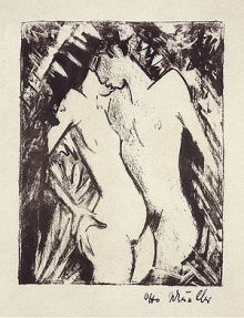lithographie d’Otto Mueller, 1919