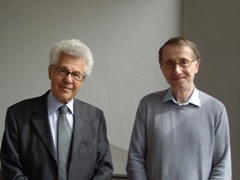 Erich Spitz et Franck Laloë (de gauche à droite)