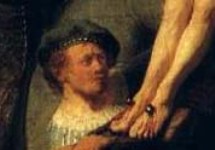 Rembrandt a multiplié les autoportraits. Ici, détails de de L’érection de la croix  (1633)