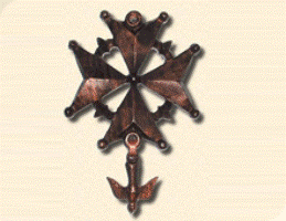 Croix huguenote, avec la colombe, symbole de l’Esprit Saint.
