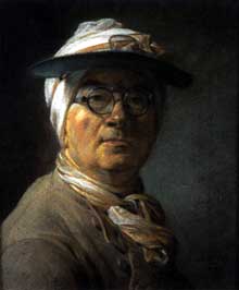 Autoportrait aux bésicles, Jean Baptiste Siméon Chardin (1699-1779)