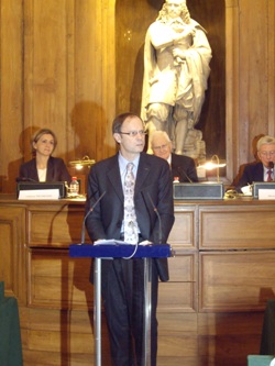 Discours de Jean Tirole, lauréat du Prix Claude Lévi-Strauss © Canal Académie