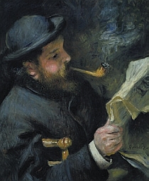 Auguste Renoir, Claude Monet lisant, 1872 – Huile sur toile, 61 x 50 cm Musée Marmottan Monet, Paris Inv. 5013a