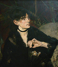 Portrait de Berthe Morisot à l’éventail (1874), par Edouard Manet (1832-1883), Musée des beaux-arts de Lille