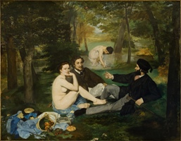 Le déjeuner sur l’herbe (1863), Huile sur toile, 208 x 264,5 cm Paris, musée d’Orsay