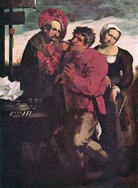 Fermier chez le dentiste, Johann Liss, 1616-17