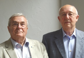 Gilbert Ruelle et Robert Guillaumont (de gauche à droite).