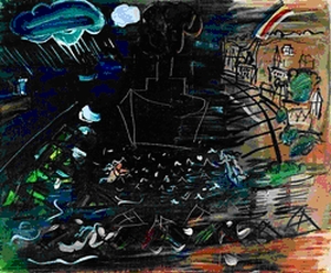 Raoul Dufy Le Cargo noir, 1950