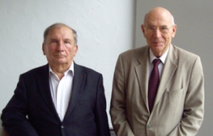 André Lebeau et François Barlier, de gauche à droite.