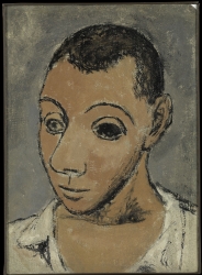 Autoportrait (1906) de Pablo Picasso, Huile sur toile, 26.67 x 19.69 cm