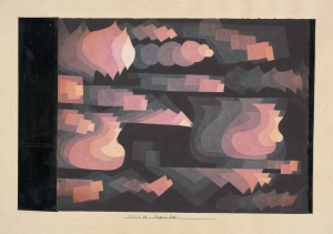 Paul Klee Fuge in Rot, 1921 <link:Fugue en rouge> Aquarelle et crayon sur papier sur carton, 24,4 x 31,5 cm