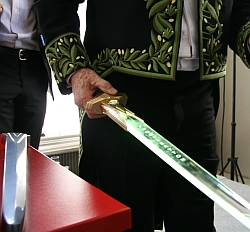Epée d’académicien de Jean-Jacques Annaud. Installation de Jean-Jacques Annaud au sein de l’Académie des beaux-arts 28 mars 2012