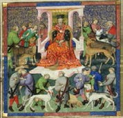 Gaston Fébus Livre de la chasse« Veneur et ses chiens » Vers 1450, Jacques d’Armagnac