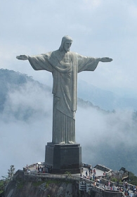 Statue du Christ Rédempteur, réalisée par le sculpteur Paul Landowski à Rio de Janeiro