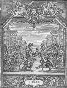Gravure de Chauveau, livret de Thésée, Paris, Christophe Ballard, 1675, (collection particulière)