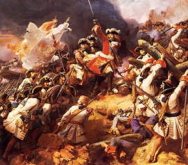 La Bataille de Denain, huile sur toile de Jean Alaux (1849)