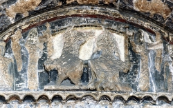 Dijon, détail du tympan du portail central