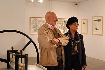 Louis-René Berge et Anne Guerin, commissaires de l’exposition La gravure en mouvement du XVI <sup>e<\/sup> au XXI<sup>e siècle, Yerres, 2012