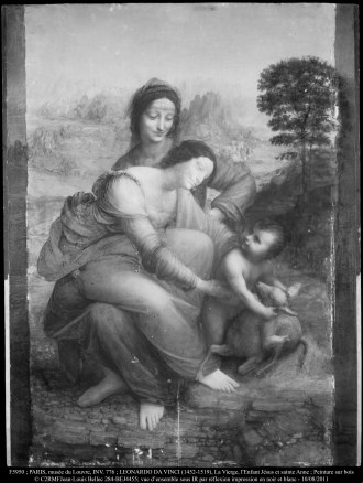 Sainte Anne de Léonard de Vinci, Vue d’ensemble sous infrarouge (10-08-2011) BELLEC Jean-Louis - BEJ4455