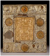 Constantinople XIIe siècle  Icône reliquaire de la Nativité