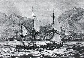La Boudeuse,  utilisée comme navire d’exploration par Louis Antoine de Bougainville entre 1766 et 1769.