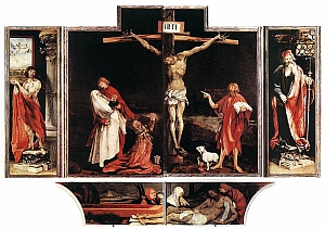 Le retable d’Issenheim de Matthias Grünewald, panneaux peints en 1512-1516.